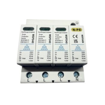 WCED Whitecliffe WSPD440 20kA/40kA 3P+N Type 2 SPD Surge Protection Device