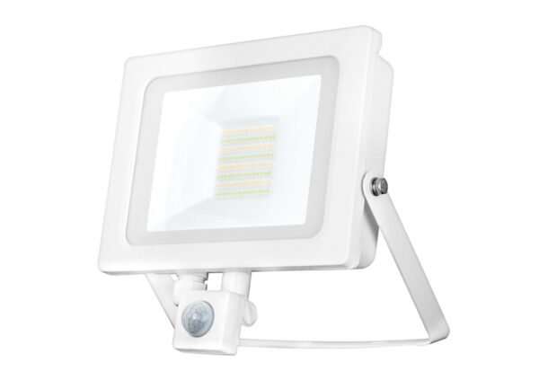 ALL LED AFL050/CCT/PIR/WH ALL LED Hunter 50W IP65 Slim Design CCT Floodlight with PIR - White 1