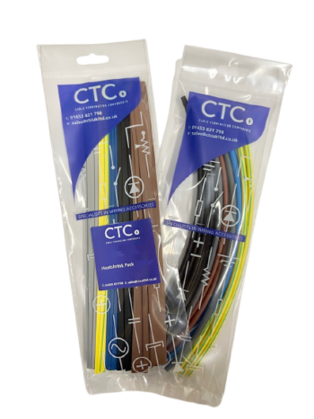 CTC HSP6-1M 1m Long Heat Shrink 6.4mm-3.2mm - Pack of 15