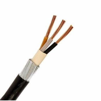Cables 6943X4.0/1 3 Core 4mm SWA 6943X PVC Steel Wire Armoured Cable - 1m