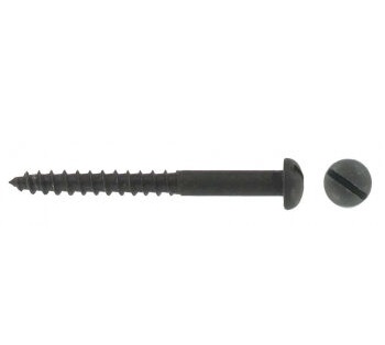 Deligo WR08075J Slot Round Black Woodscrew 8 x 3/4" 1