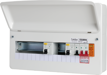 FuseBox F2010DXA Fusebox F2010DXA 10 Way Dual RCD With SPD