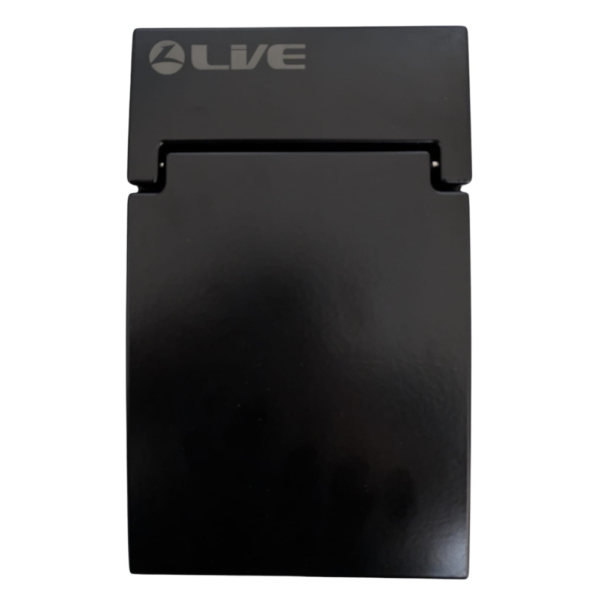 Live Electrical AGU5-SRTC/B IP65 Metal EV Consumer Unit with C40A DP RCBO - Black