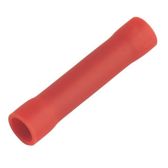 Live Electrical RIBS 1.5mm Red Butt Crimp Connector - Pack of 100