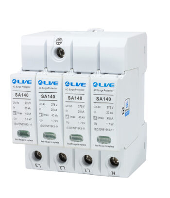 Live Electrical SA420 Live Electrical 4 Pole 10kA/20kA Type 2 Surge Protective Device