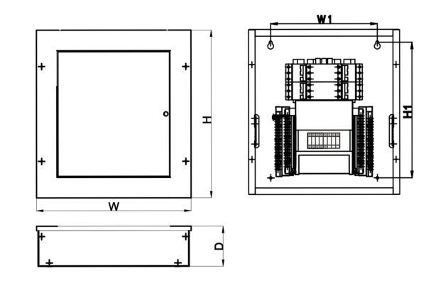 Live Electrical TPN06-125S Live Electrical 125 Amp 6 Way TPN Distribution Board with SPD 5