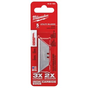 Milwaukee 48221905 Milwaukee 48221905 General Purpose Utility Blades - Pack of 5 1