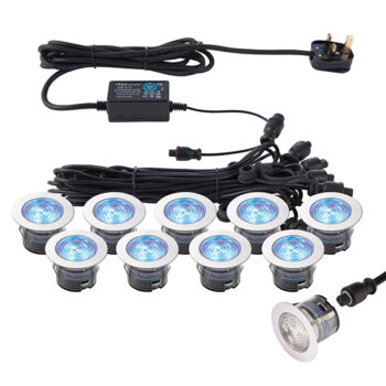 Saxby 76617 Saxby Lighting IkonPRO CCT 6500K/Blue 45mm KIT IP67 0.75W 1