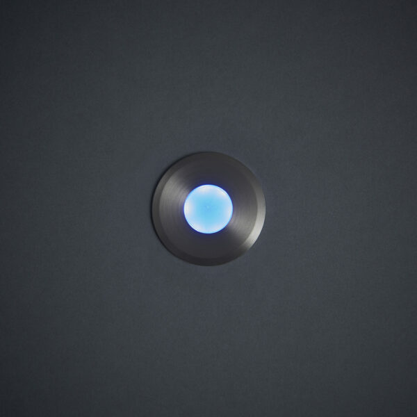 Saxby 91956 Saxby Hades blue IP67 1.2W - Frosted PC & Satin Nickel Effect Plate 7
