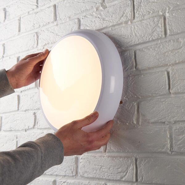 Saxby 95543 Saxby 95543 HeroPRO CCT Tri Wattage LED Bulkhead Corridor with Step Dimming 3