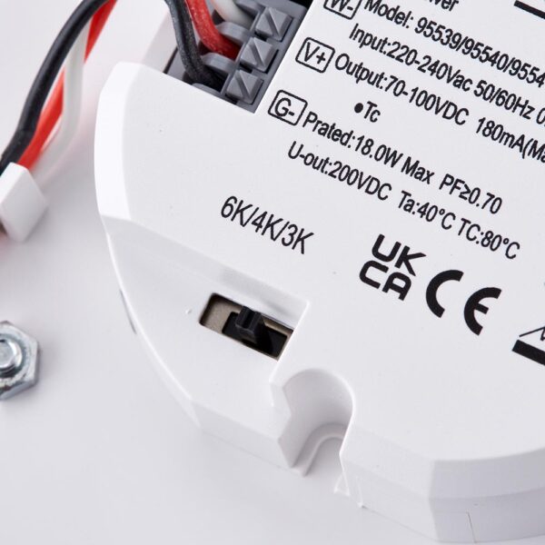 Saxby 95543 Saxby 95543 HeroPRO CCT Tri Wattage LED Bulkhead Corridor with Step Dimming 6