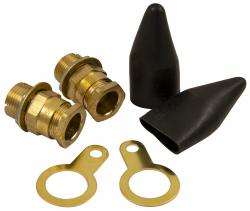 Unicrimp QCXT20S Unicrimp Q-Crimp Cable Gland CXT Brass 20mm - Pack of 2