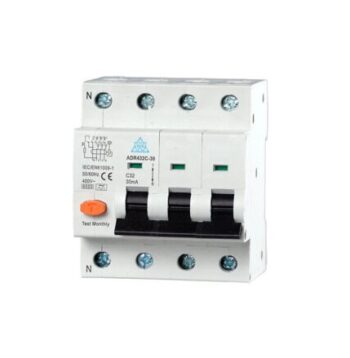 WCED ADR440C-030 WCED 4 Pole Type A 40A 30mA C Curve High Immunity RCBO 1
