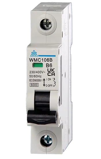 WCED WMC140B WCED Miniature Circuit Breaker 6kA Curve B - 40A 1