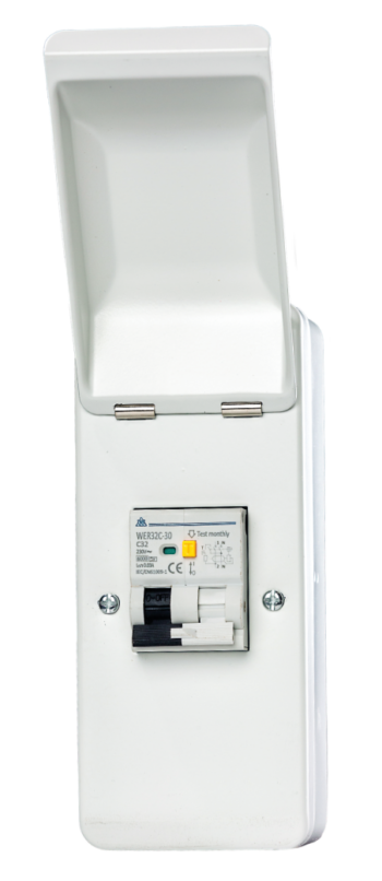 WCED WMEV216C WCED A-Type Electric Vehicle 2 Module Enclosure - 16A RCBO C Curve 1