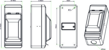 WCED WMEV240C WCED A-Type Electric Vehicle 2 Module Enclosure - 40A RCBO C Curve 2