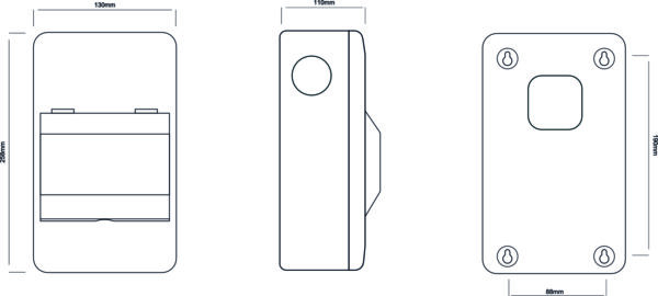 WCED WMMS/616 WCED Metal Garage Unit - 100A Main Switch 6A/16A B MCB 2