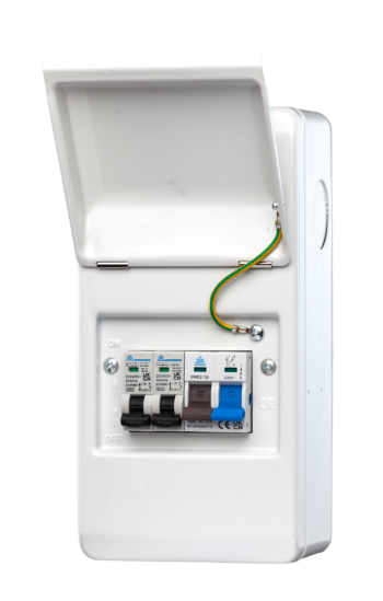 WCED WMMS/616 WCED Metal Garage Unit - 100A Main Switch 6A/16A B MCB 1