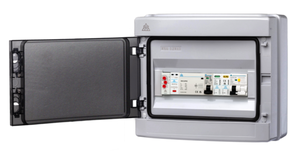 WCED WPEPME12/LB PME Fault Detection Unit IP65 with Load Management 12 Mod c/w C40 RCBO Relays and SPD 1