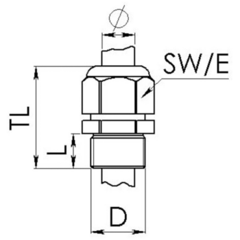 Wiska 10100666 Wiska ESVG 25 VentGLAND Polyamide Pressure Compensation Cable Gland - Grey 2