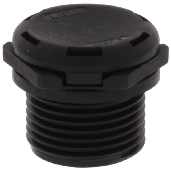Wiska 10106596 Wiska VentPLUG EVPS-L 20 Polyamide Pressure Compensation Unit - Black 1