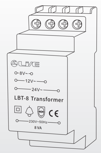 LIVE Electrical LBT-8 8v Bell Transformer
