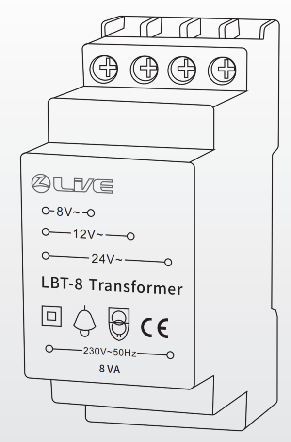 LIVE Electrical LBT-8 8v Bell Transformer