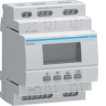 Hager EGN400 Multi-Function Time Switch 4 Channels Bluetooth