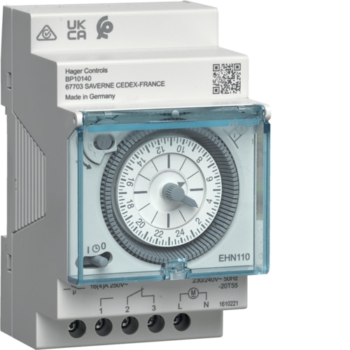 Hager EHN110 Daily Time Switch 1 Channel 3 Modules