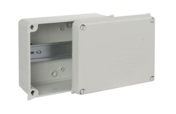 Wiska 817GLH - WIB 3/DR IP65 Junction Box with DIN Rail - 165 x 145 x 84mm