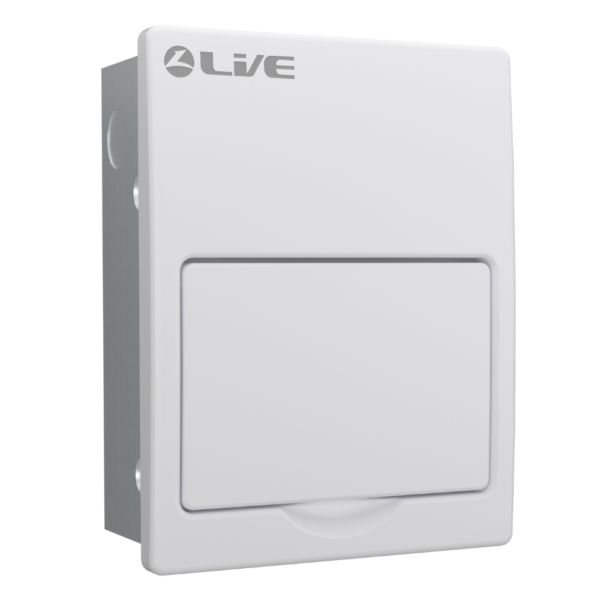 Live Electrical FMC06 6 Module Flush Mounted Metal Enclosure