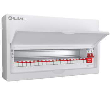 Live Electrical LSMC22/100 100A Main Switch 20 Way Consumer Unit