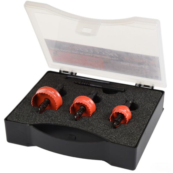 Armeg SSH3PCSET Acceler8% 3 Piece Set - 20 25 32mm Sheet Steel Holesaws