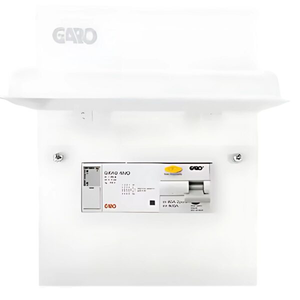 Garo G6EV40PME EV Consumer Unit with 40A Type A RCBO and PEN Fault Detection – 18th Edition-Compliant Metal Enclosure