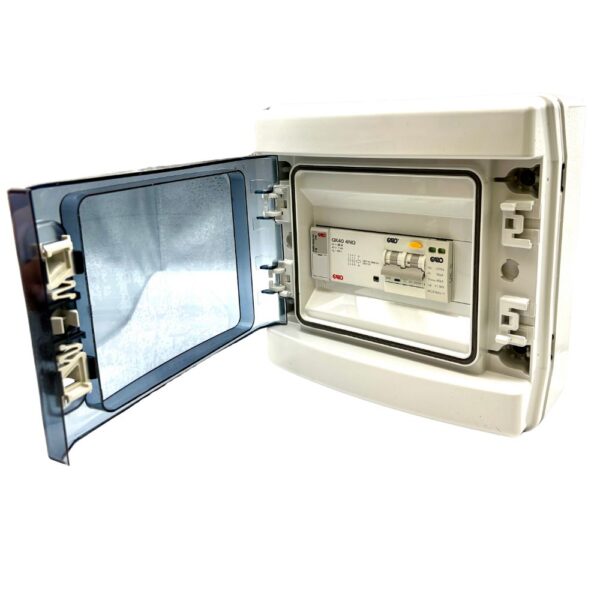 Garo GCS8EV40PME IP65 EV Consumer Unit with B40A Type A RCBO, PEN Fault Detection & Surge Protection