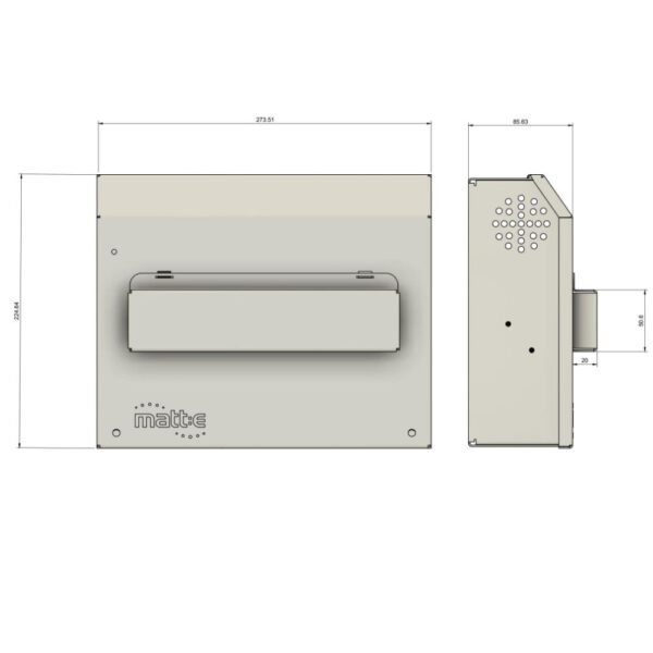 matt:e SP-R-SPD Single-Phase EV Consumer Unit with Type A RCBO & Type 2 SPD