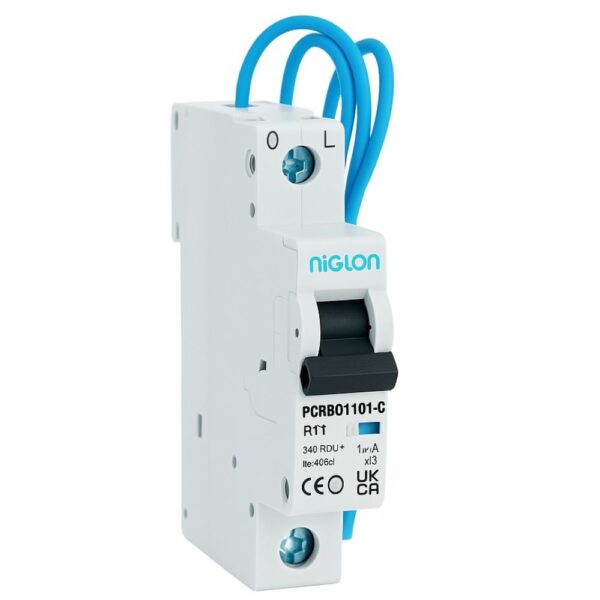 Niglon PRCB01D1-32 1P + Neutral 32A Curve D Bi-Directional 10kA RCBO