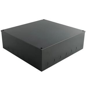 Niglon ABB12124 Black Steel Adaptable Box 300x300x100mm (With Knockouts)
