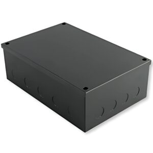 Niglon ABB963 Black Steel Adaptable Box 225x150x75mm (With Knockouts)