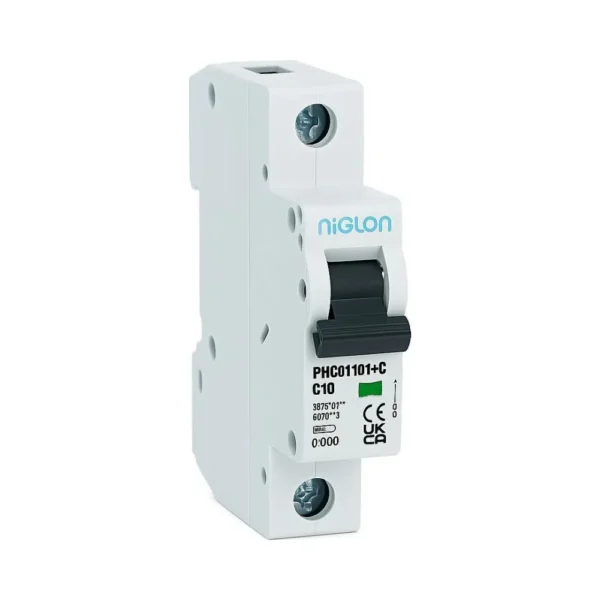 Niglon PMCB10B1-10 10A Single Pole 10kA Curve B MCB