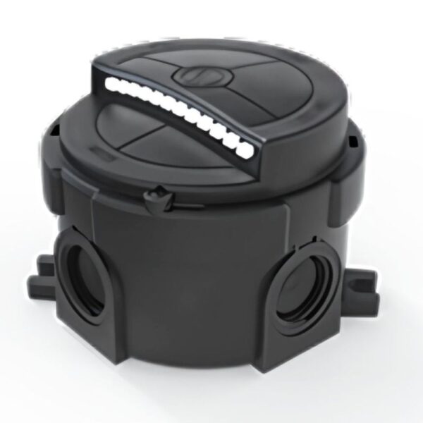 WISKA 10112591 COMBI 304 LED Light AC BK – 2.5W Surface Mount IP66 LED Luminaire – Black