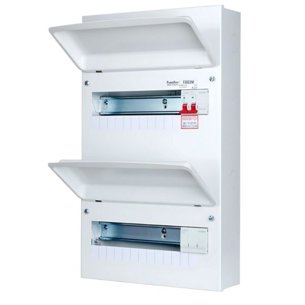 FuseBox F3024M 24 Way Double Bank RCBO Consumer Unit